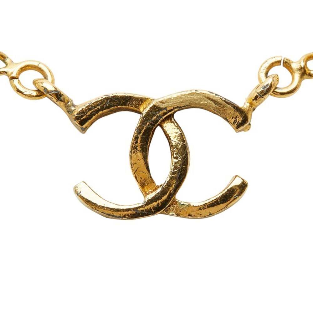 CHANEL Authentic Vintage Gold Logo Necklace - Picture 2 of 7